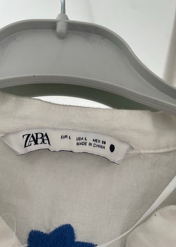 Mavi Nakışlı Bohem Kadın Mini Bluz - Görsel 2