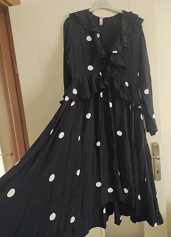 H&M puantiyeli elbise 