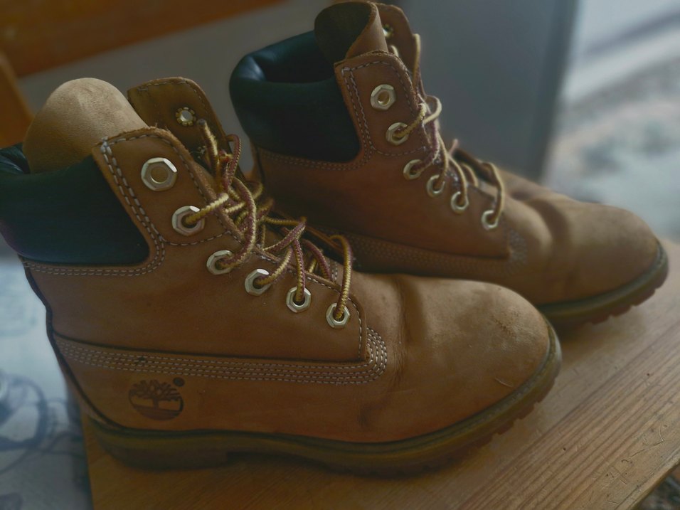 Timberland Sarı Deri Bot Orijinal Unisex - Görsel 4