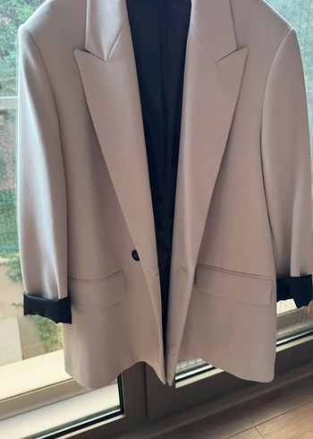 Zara Sikligin Simgesi Acik Pudra Blazer Ceket
