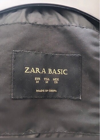 m Beden siyah Renk Zara mont
