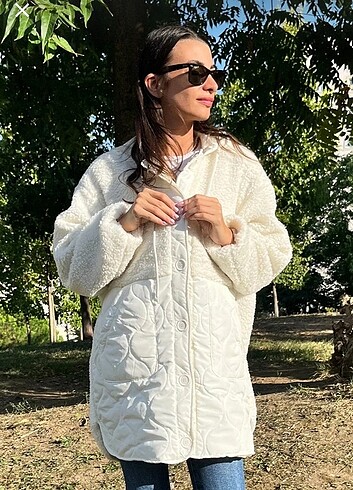 diğer Beden Peluş kapitone mont
