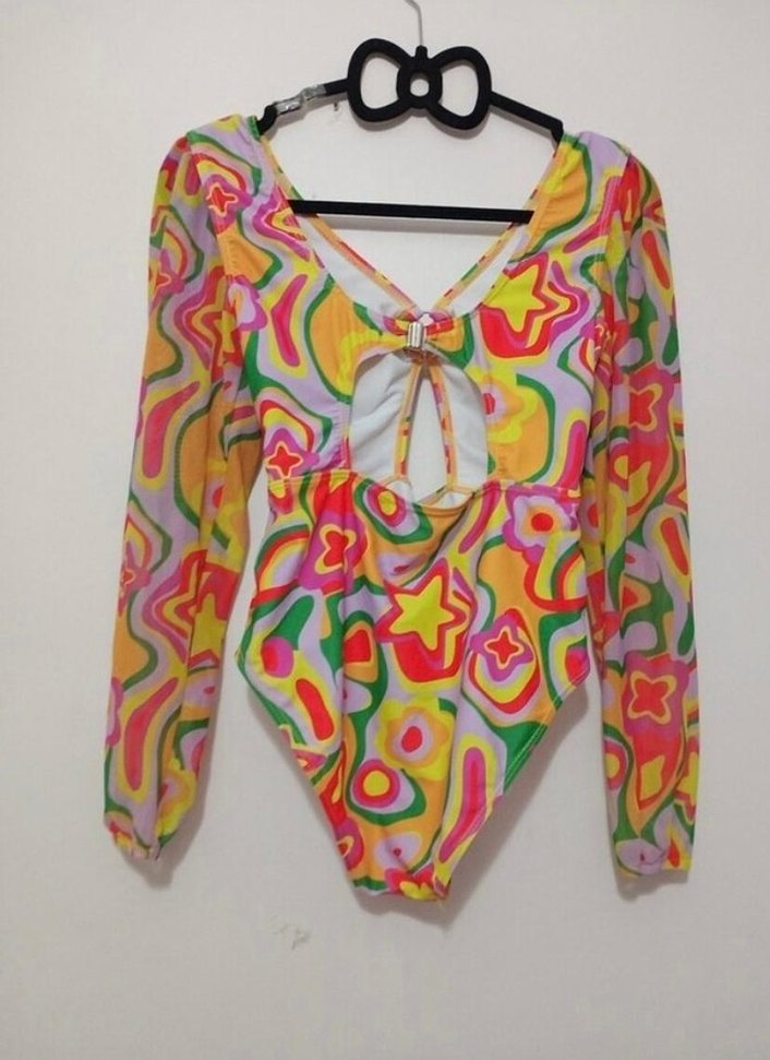 Renkli Bağcıklı Mini Kadın Mayo - Görsel 2