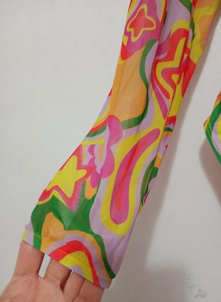 Renkli Bağcıklı Mini Kadın Mayo - Görsel 3