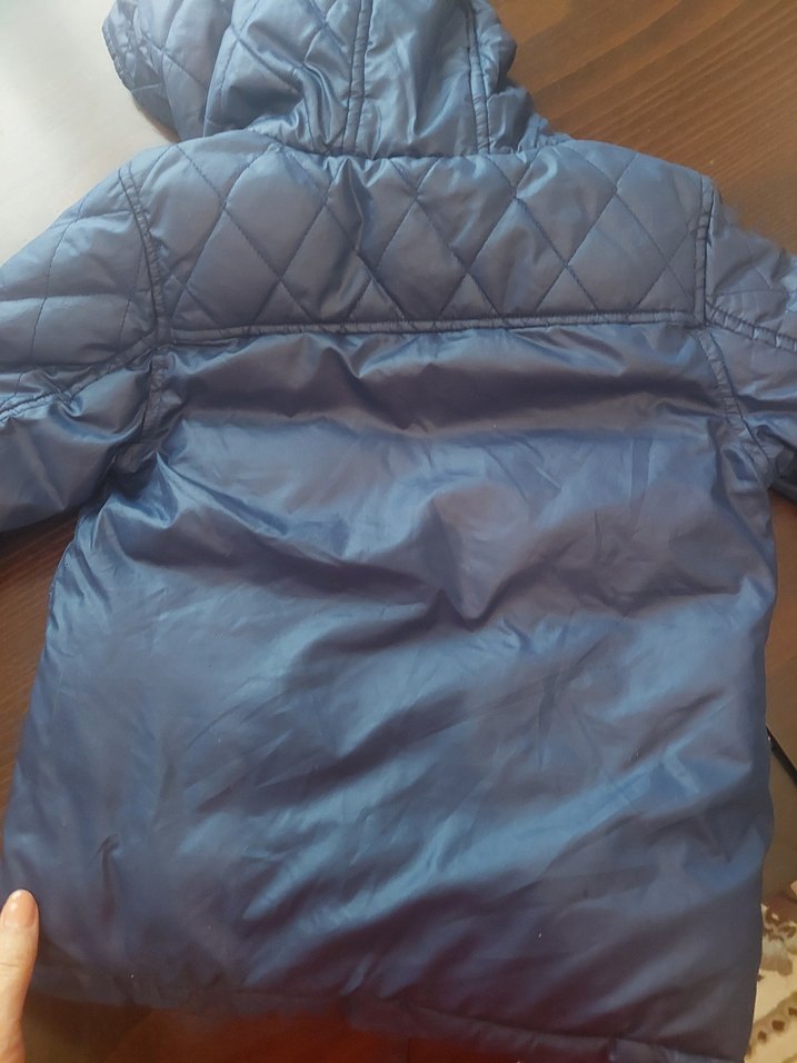 Düğmeli Lacivert Erkek Çocuk Mont - Görsel 5