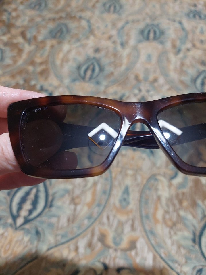 Kahverengi Tokalı Retro Kadın Gözlüğü - Görsel 2