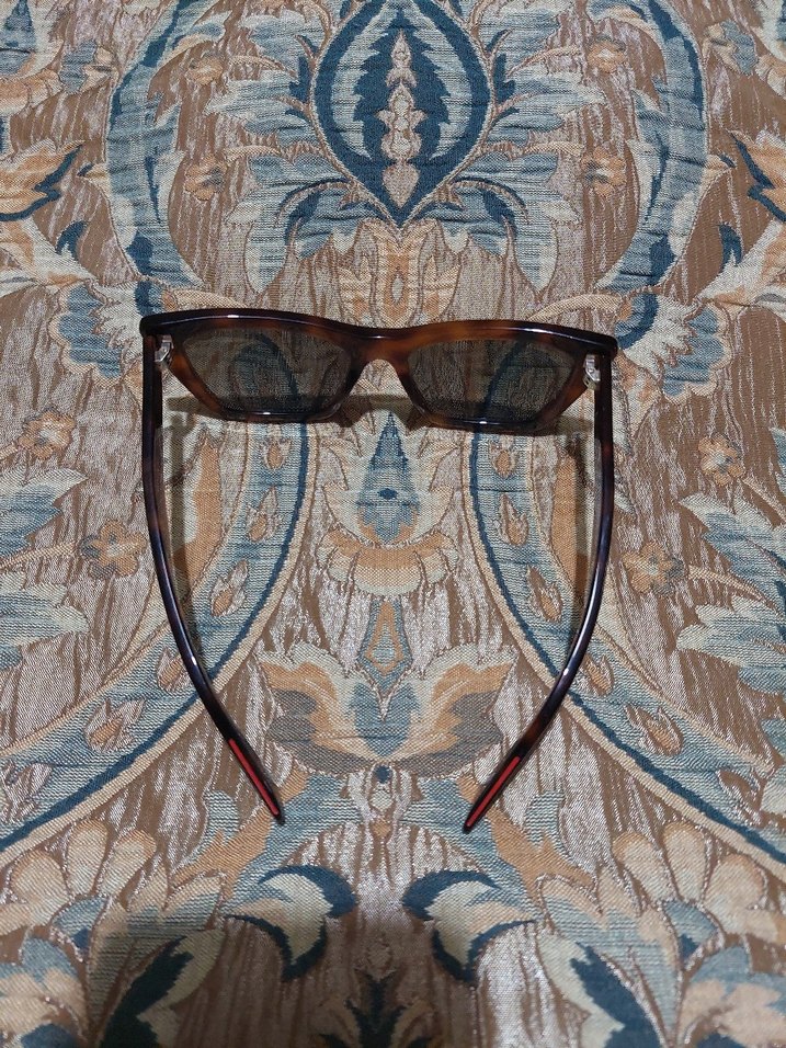 Kahverengi Tokalı Retro Kadın Gözlüğü - Görsel 3