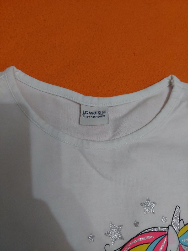 Kız Çocuk Baskılı Tişört ve tayt - Görsel 3