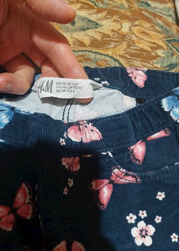 Kelebek Desenli Kız Pantolon - Görsel 2