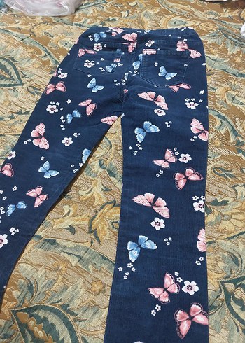 Kelebek Desenli Kız Pantolon - Görsel 7