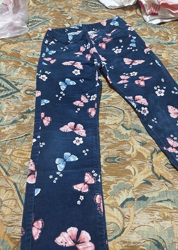 Kelebek Desenli Kız Pantolon - Görsel 5