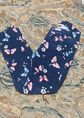 Kelebek Desenli Kız Pantolon - Görsel 8