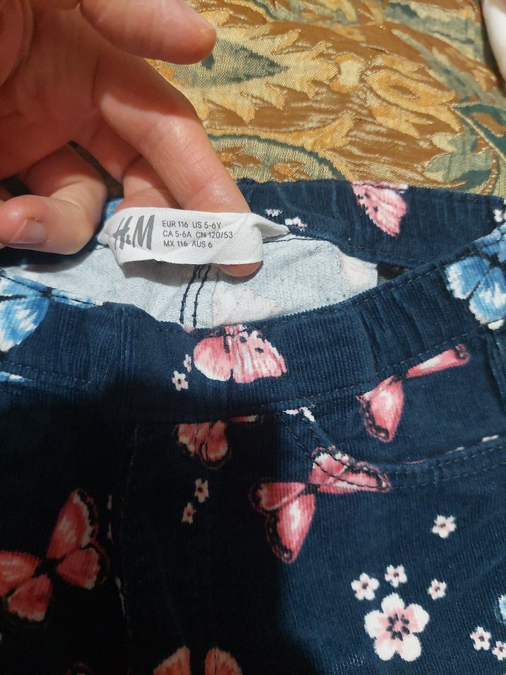 Kelebek Desenli Kız Pantolon - Görsel 2