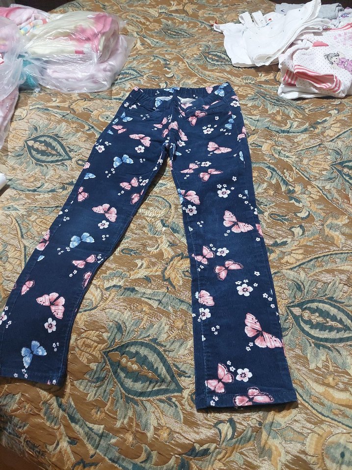 Kelebek Desenli Kız Pantolon - Görsel 3