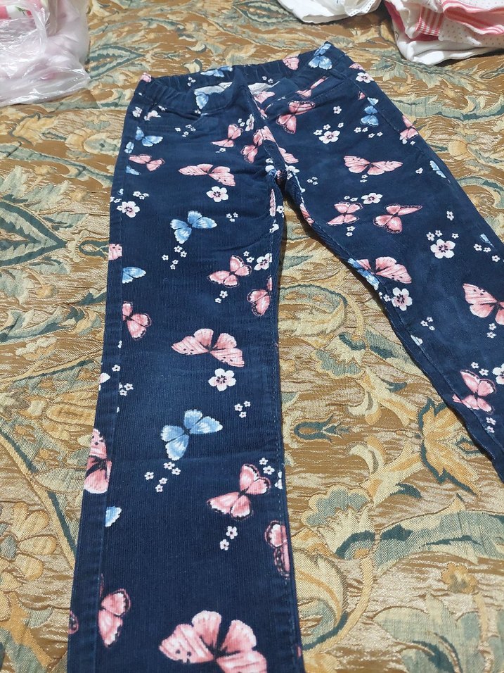 Kelebek Desenli Kız Pantolon - Görsel 5