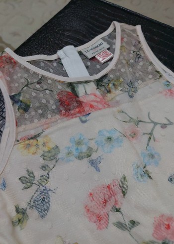 Kız Çocuk Çiçekli Dantelli Bohem Elbise - Görsel 3