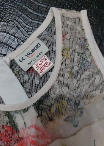 Kız Çocuk Çiçekli Dantelli Bohem Elbise - Görsel 9