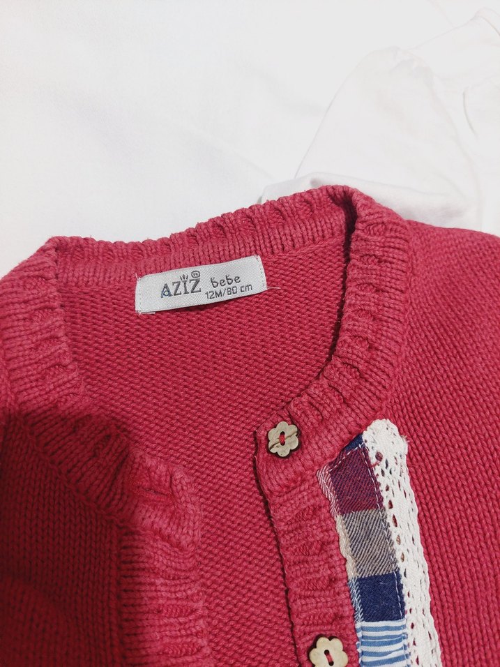 Nakışlı, Uzun Kollu Bebek Kız Takımı - Görsel 5