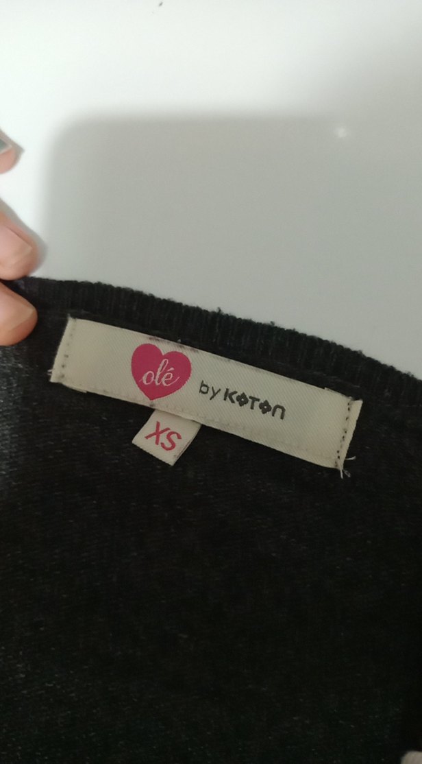 Siyah Uzun Kollu Salaş Kadın Kazak - Görsel 5