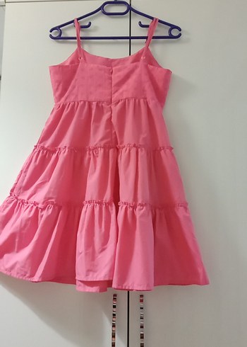 Pembe Askılı Kız Elbisesi - Görsel 4