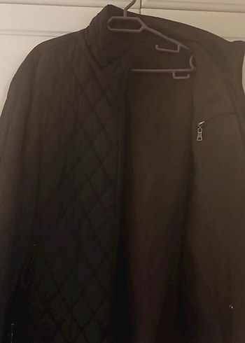 Erkek Siyah Yüksek Yakalı Fermuarlı Mont - Görsel 4