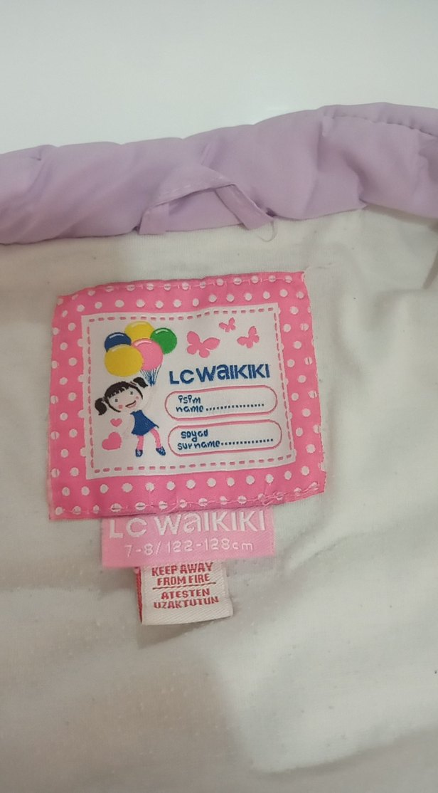 Kız Çocuk Fermuar lila yelek - Görsel 3