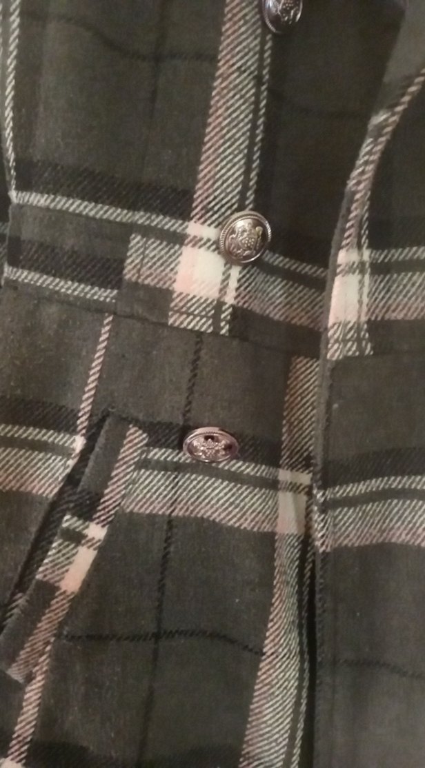 Gri Düğmeli Midi çocuk kaban - Görsel 4