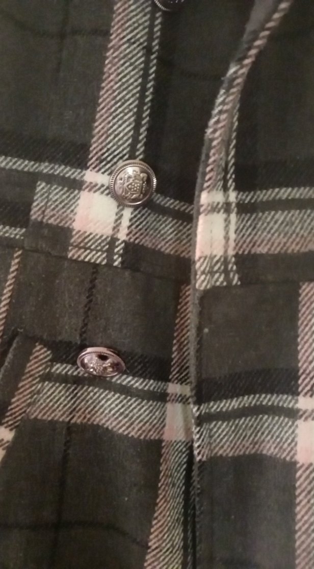 Gri Düğmeli Midi çocuk kaban - Görsel 5