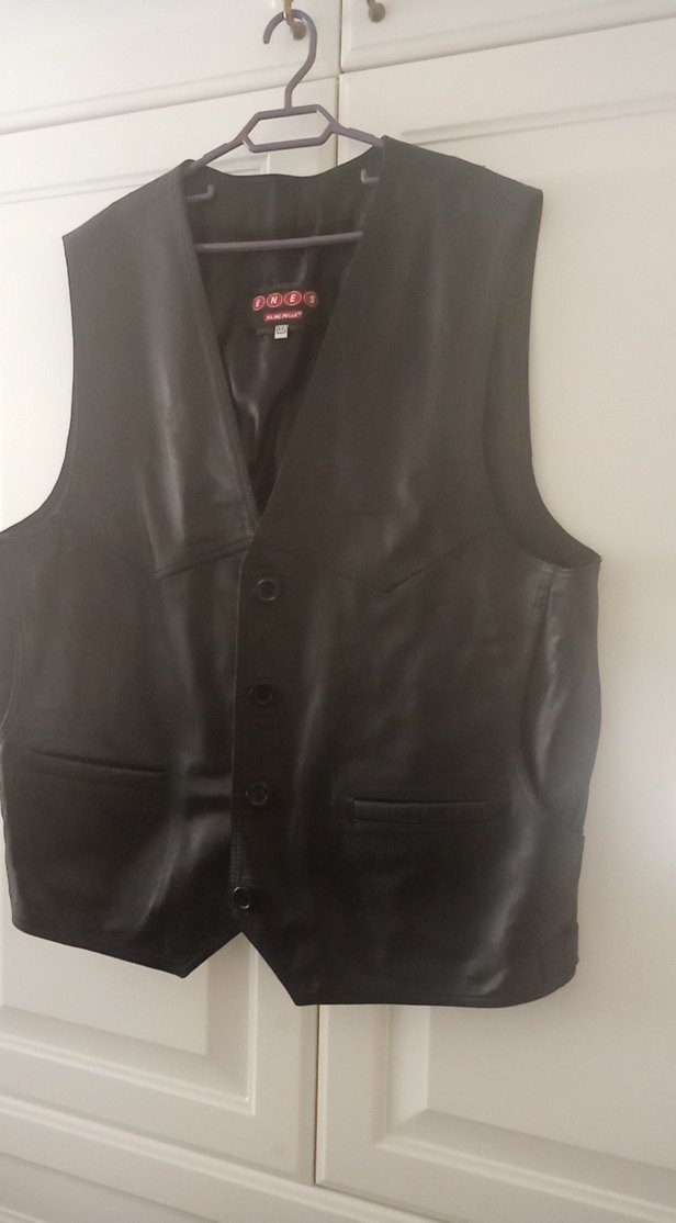 orijinalden deri erkek yeleği - Görsel 3