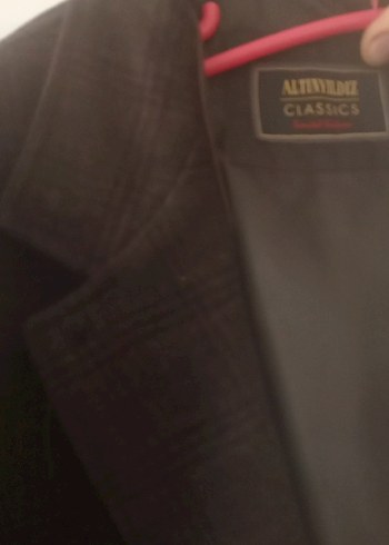 Düğmeli Siyah Erkek Ofis Takım Elbise - Görsel 4