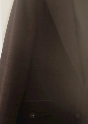 Düğmeli Siyah Erkek Ofis Takım Elbise - Görsel 2