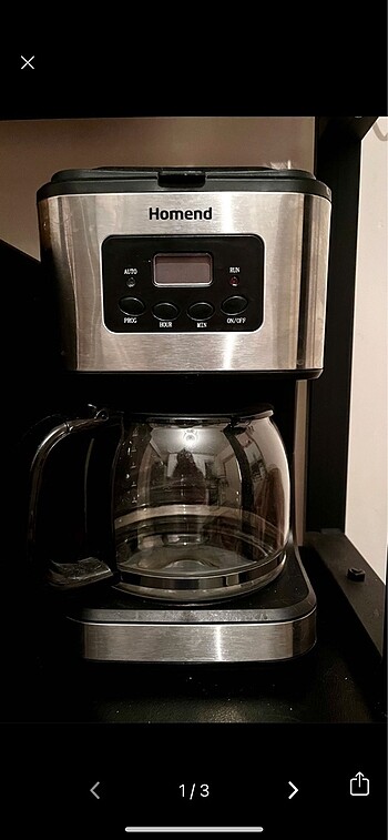 Homend filtre kahve makinesi