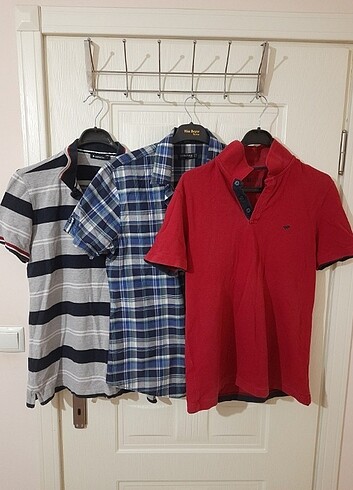 2 polo yaka t shirt 1 gömlek