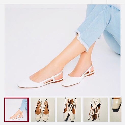 Zara ekru sandalet