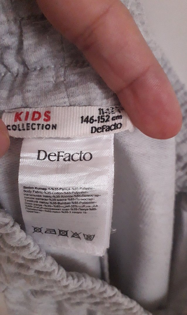 Gri spor şort - Görsel 2