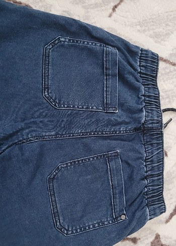8 Yaş Beden Erkek Çocuk Gri Bol Kesim Kot Pantolon