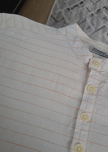 Düğmeli Beyaz  Erkek  cocuk Polo Tişört - Görsel 3