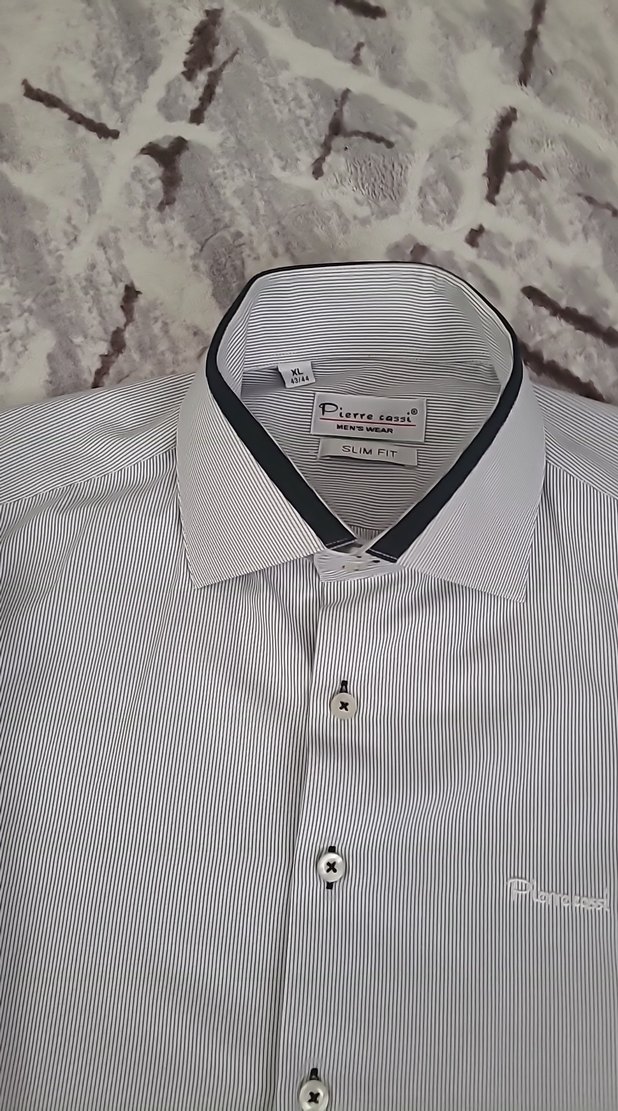 Gri Regular Fit Uzun Kollu Erkek Gömlek - Görsel 3