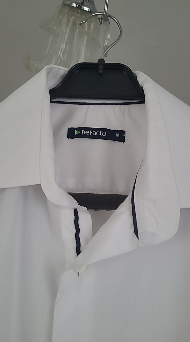 Uzun Kollu Beyaz Erkek Gömlek - Görsel 3