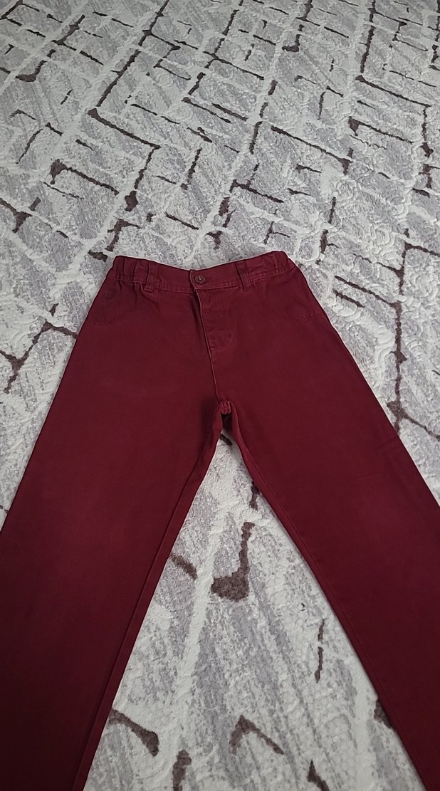 Bordo çocuk pantalon - Görsel 2