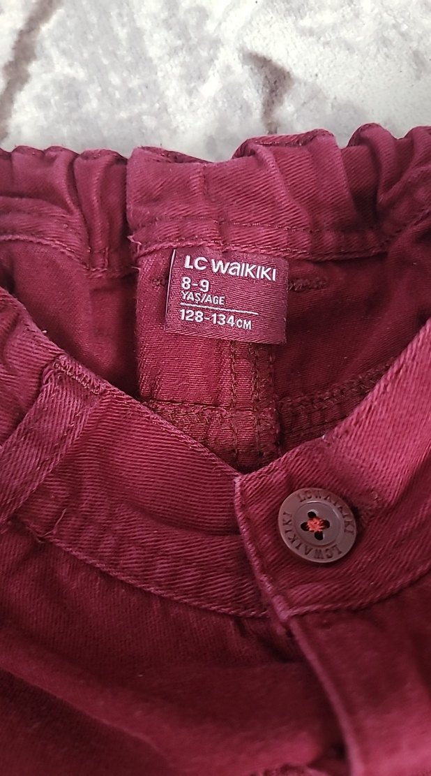 Bordo çocuk pantalon - Görsel 3