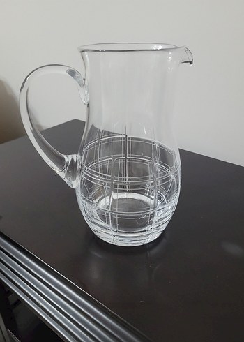 Şeffaf Desenli Cam Sürahi - Görsel 3