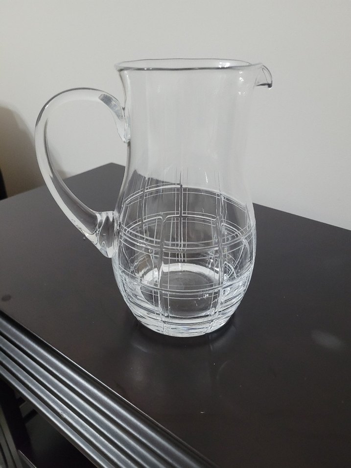 Şeffaf Desenli Cam Sürahi - Görsel 3