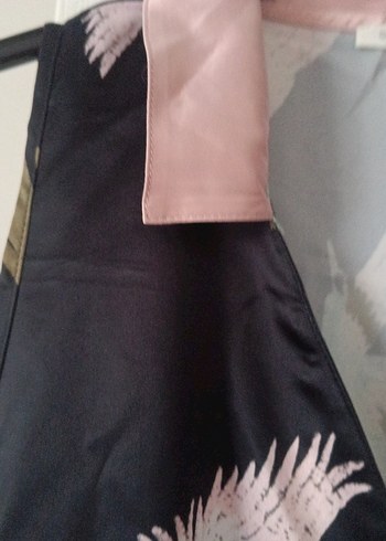 Uzun, Kolsuz Bohem Desenli Kadın Elbise - Görsel 5