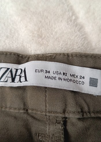 Bej bayan Keten Pantolon - Görsel 6