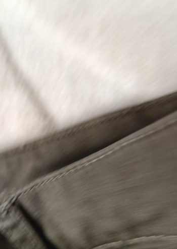 Bej bayan Keten Pantolon - Görsel 8