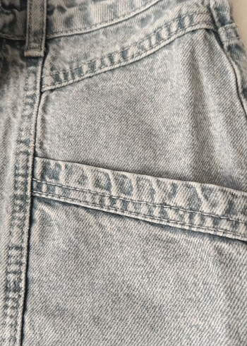 Gri Rahat Kesim Kadın Jean Pantolon - Görsel 6