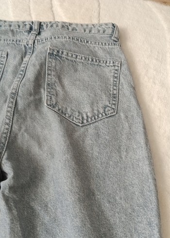 Gri Rahat Kesim Kadın Jean Pantolon - Görsel 9