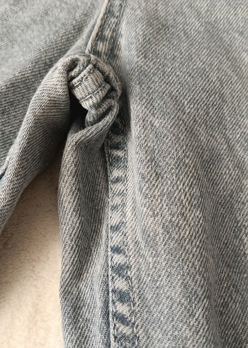 Gri Rahat Kesim Kadın Jean Pantolon - Görsel 7