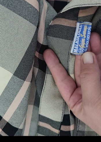 Bej Ekose Desenli Uzun Kadın Etek - Görsel 2